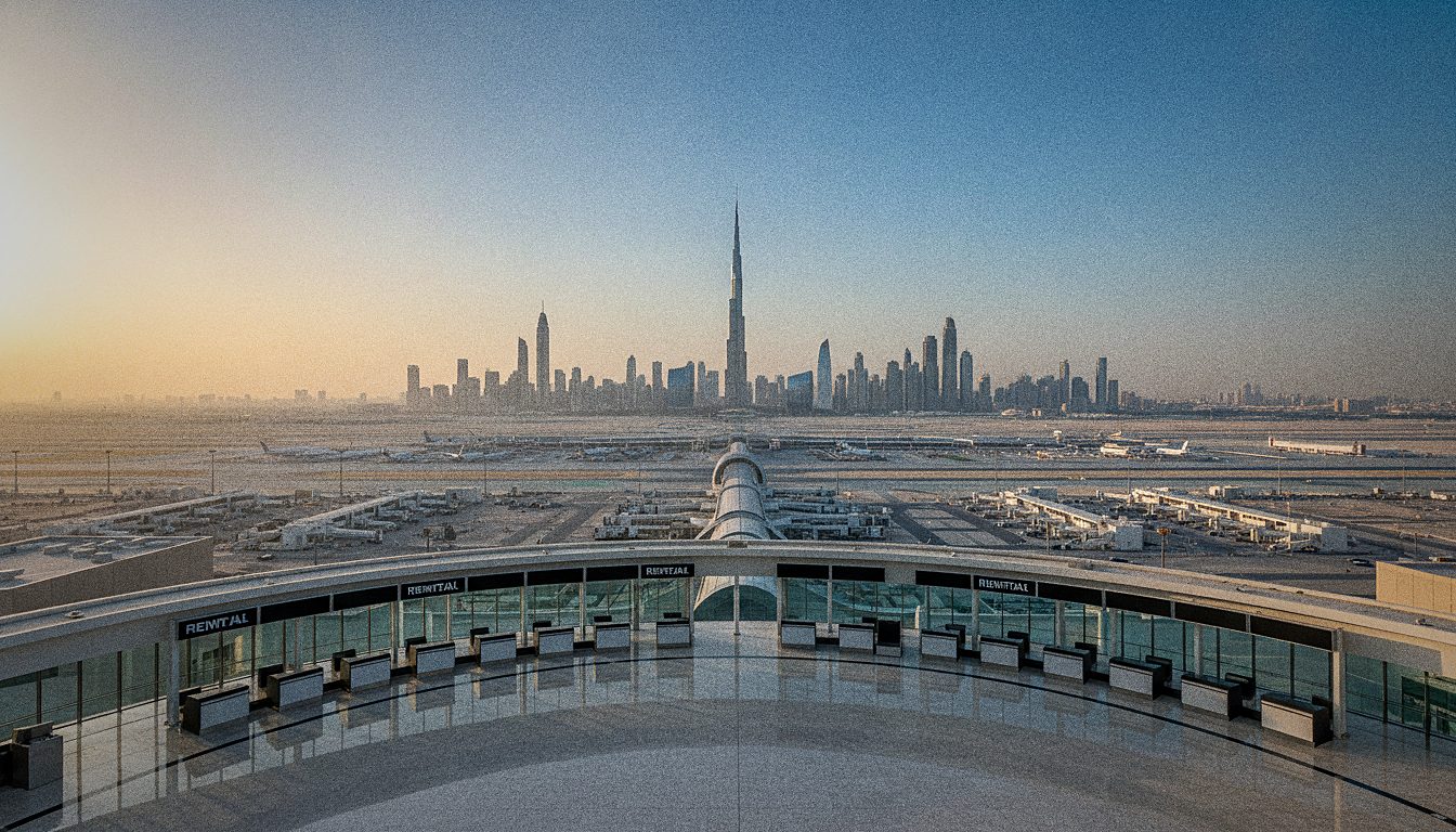 Comptoirs de location de voiture à l'Aéroport de Dubaï