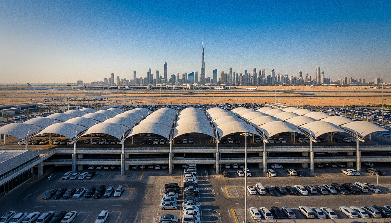 Parking couvert de l'Aéroport de Dubaï